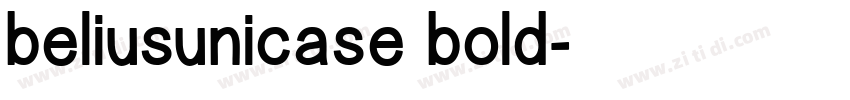 beliusunicase bold字体转换